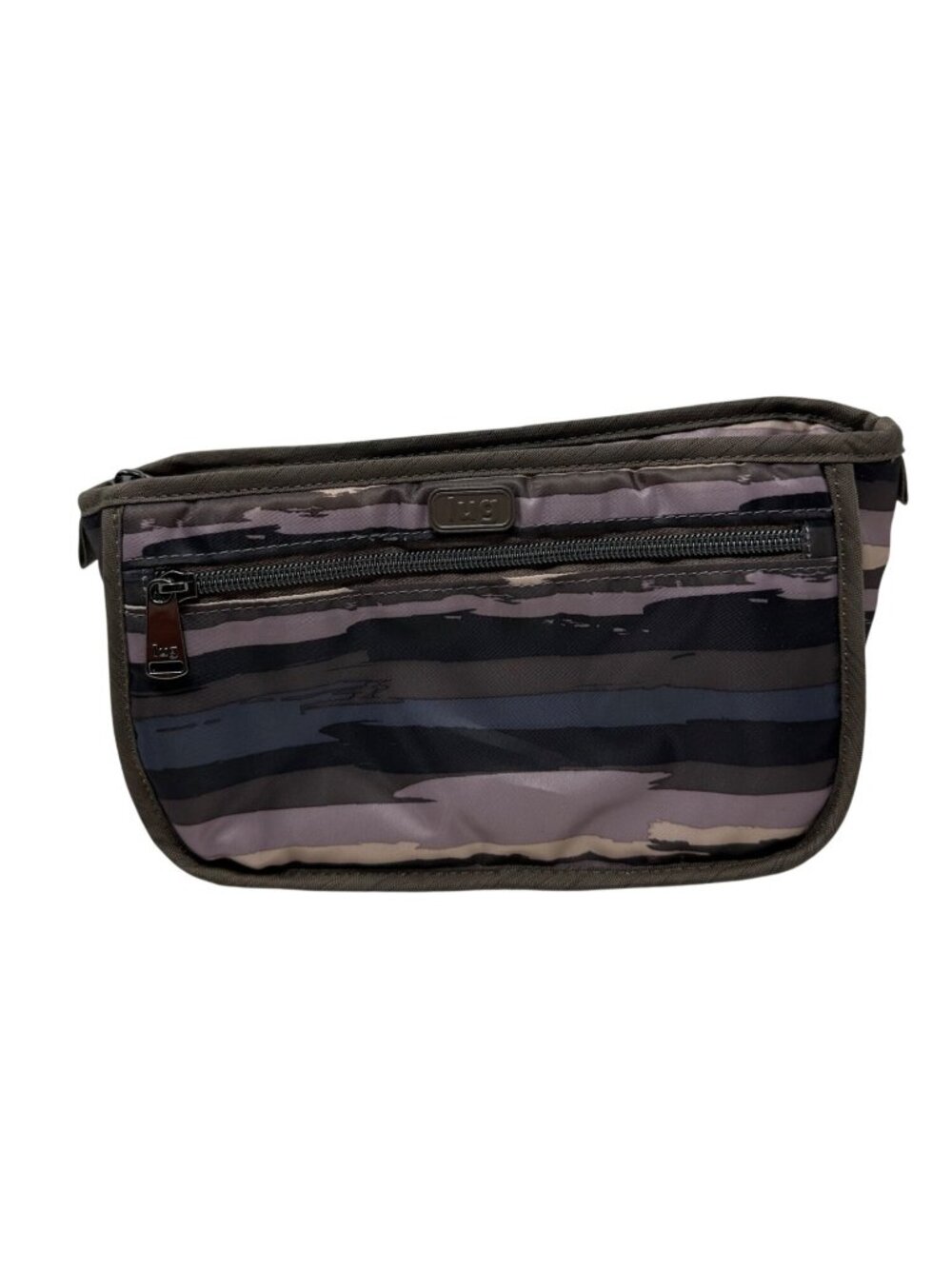 LUG Parasail Cosmetic Travel Makeup Brush Case Zip Bag Painted Pearl